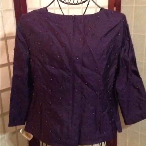 TALBOTS PURE SILK 3/4SLEEVES TAILORED SIZE 8 - Picture 4 of 7